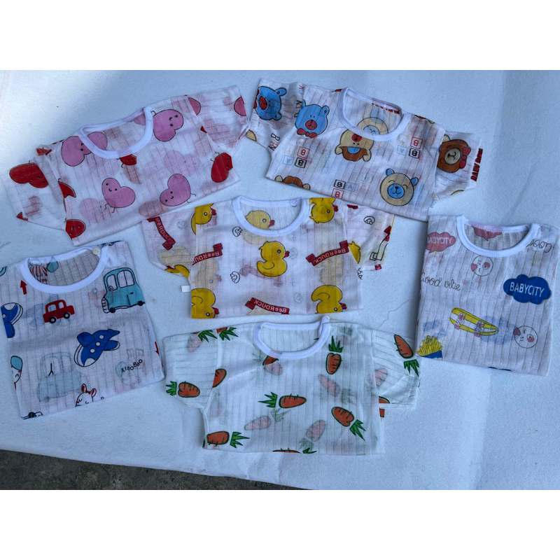 Bộ cotton giấy CỘC TAY cài vai mùa hè mỏng mát đủ size từ 5-16kg