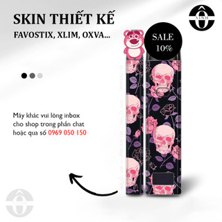 Miếng dán skin cho xlim / favostix / riil x / feelin / avocado / origin...in hình đầu nâu cực chất