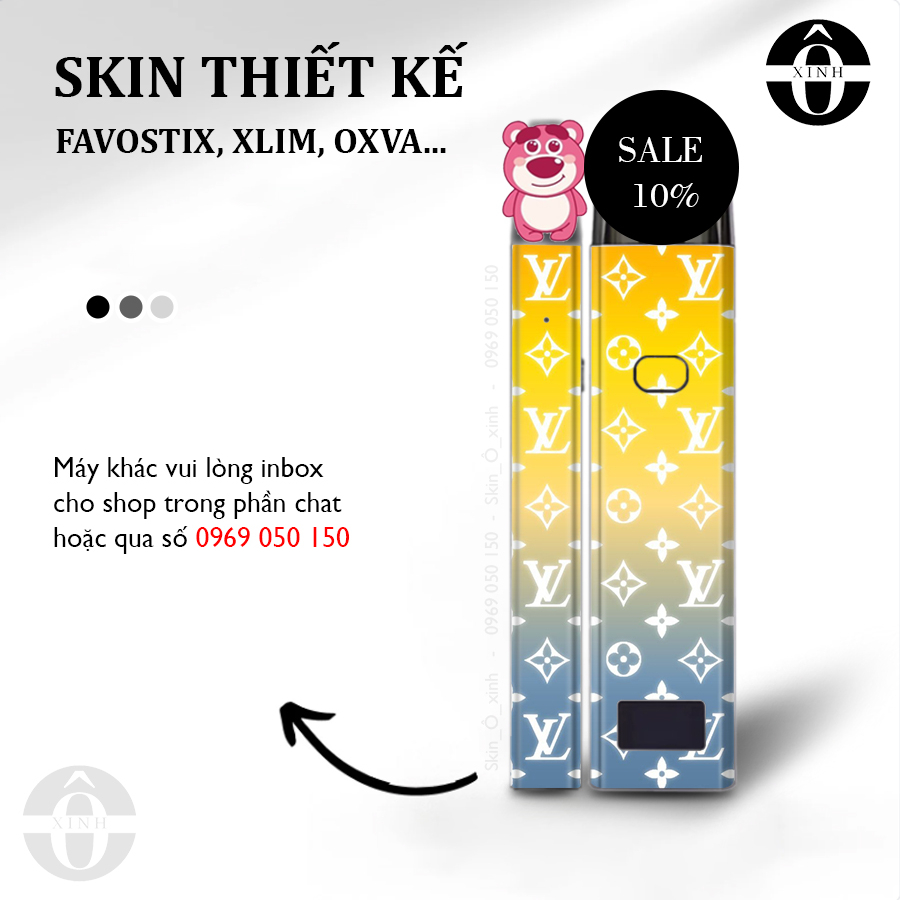 Miếng dán skin cho xlim / favostix / riil x / feelin / avocado / origin...in hình L_V chuyển màu cực đẹp