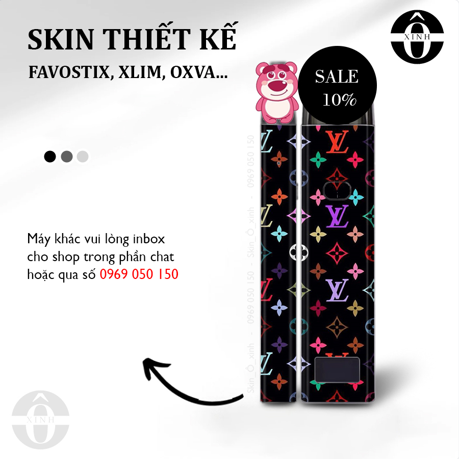 Miếng dán skin cho xlim / favostix / riil x / feelin / avocado / origin...in hình L_V chuyển màu cực đẹp
