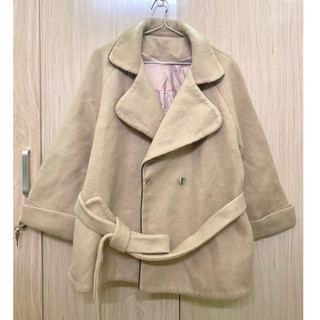 [95%] Áo khoác dạ ngắn giả blazer dày dặn màu hồng ruốc