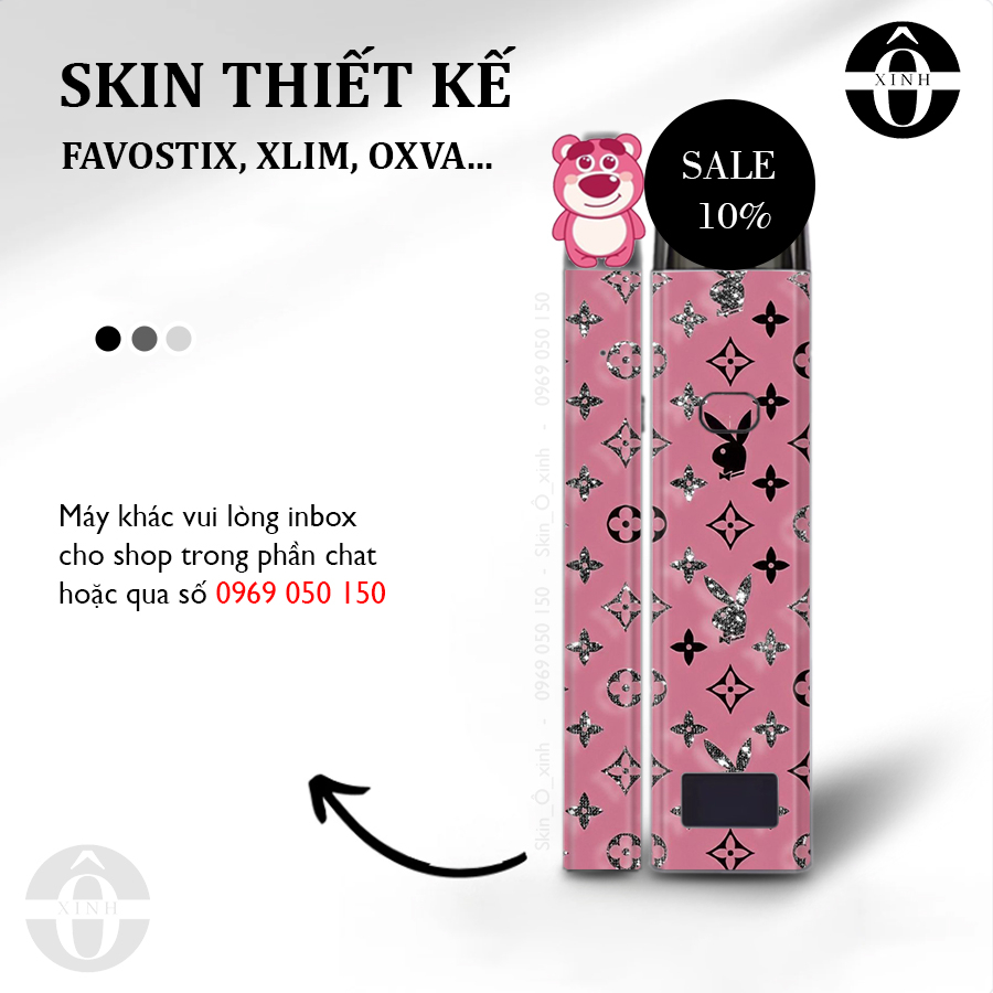 Miếng dán skin cho xlim / favostix / riil x / feelin / avocado / origin...in hình L_V nhiều mẫu cực hot