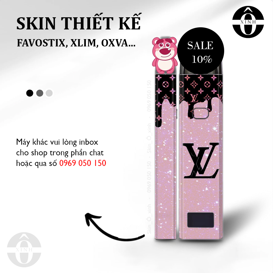 Miếng dán skin cho xlim / favostix / riil x / feelin / avocado / origin...in hình L_V nhiều mẫu cực hot