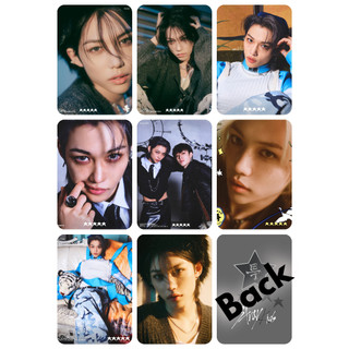 Set 8 card giấy bo góc in 2 mặt ảnh nhóm stray kids - 5-star