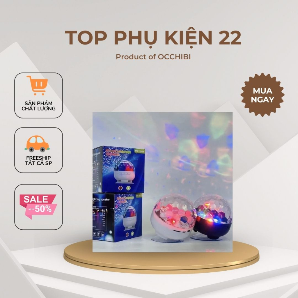Loa Bluetooth Mini MK2025 Kèm Đèn Led Nhiều Màu ,có khe cắm thẻ nhớ Bảo Hành 12 Tháng topphukien22