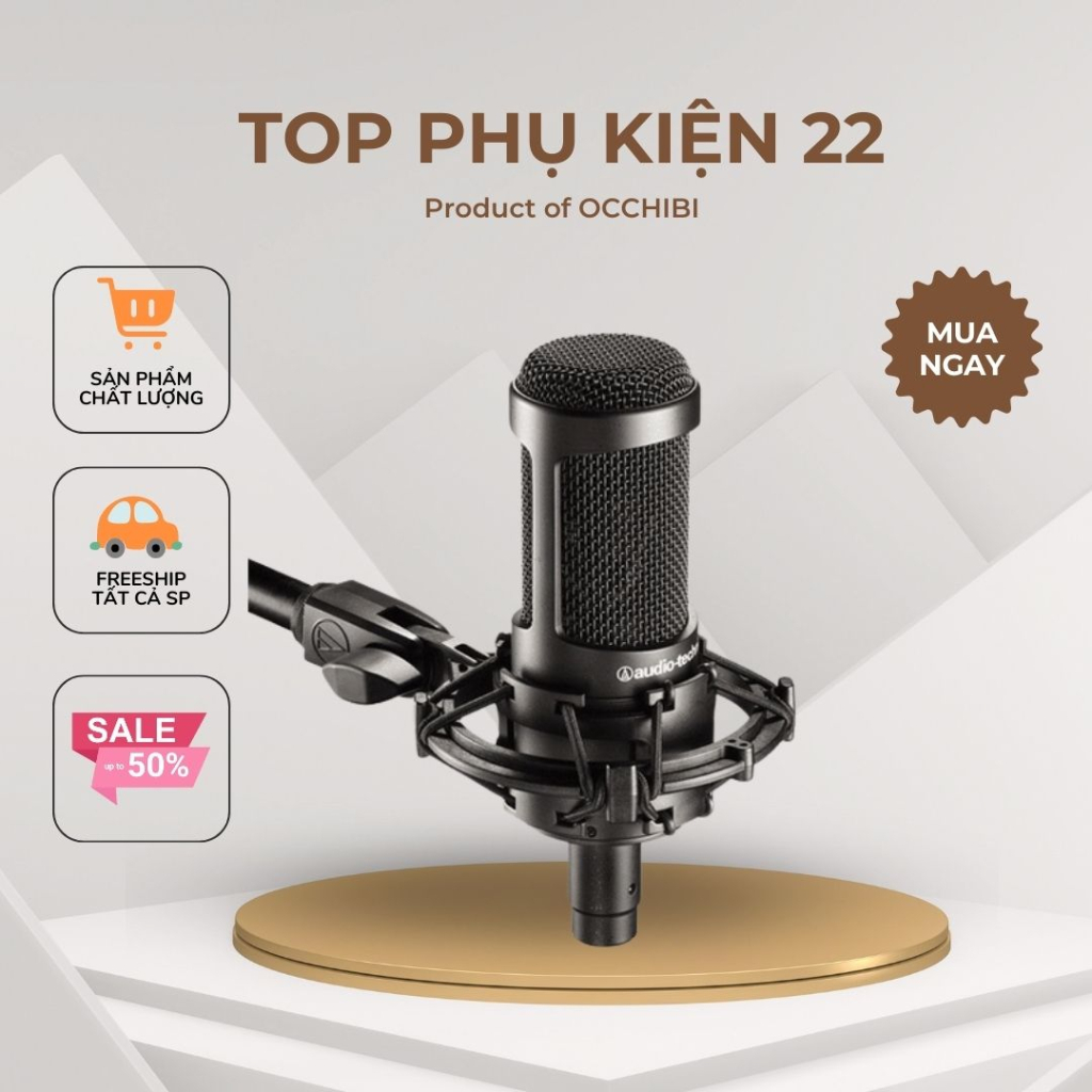 Micro Thu Âm Livestream Chuyên Nghiệp Technica AT2035 Bản 2023 + bảo hành 2 năm topphukien22