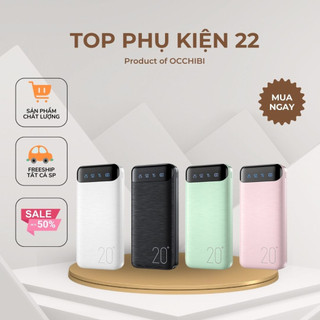 Sạc dự phòng 20000mah wk wp-163 bảo hành 12 tháng topphukien22