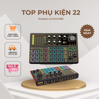 Sound card thu âm livestream auto tune k300-thế hệ mới bluetooth+ 12 tháng bh topphukien22