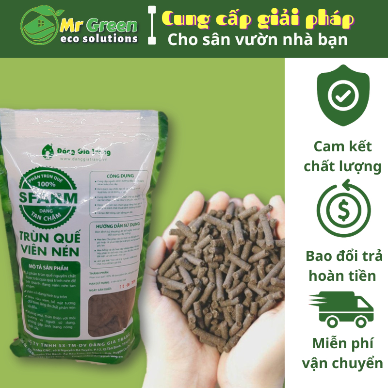 Phân Trùn Quế Viên Nén