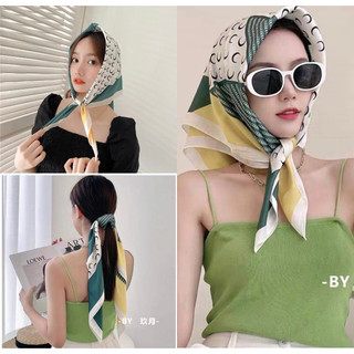 (LINK SALE)Khăn Lụa  Choàng Cổ  70X70 cm Đi Biển