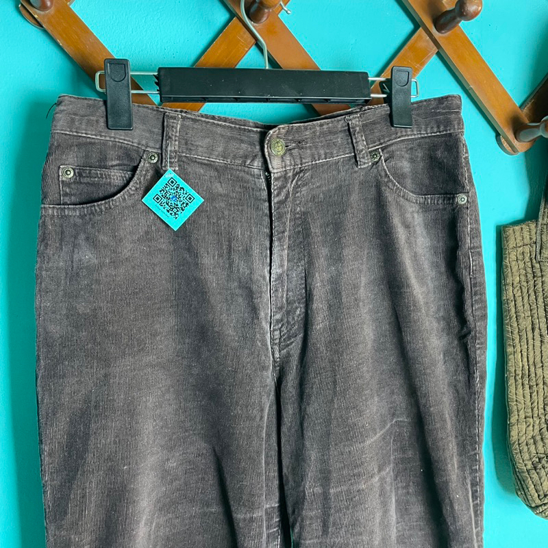 Quần nhung tăm secondhand  phong cách Retro, Vintage giá rẻ