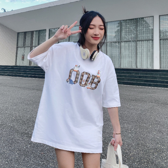 Áo Thun BOO Vải Cotton Dáng Oversize In Graphic Logo OOB ZOOKIZ