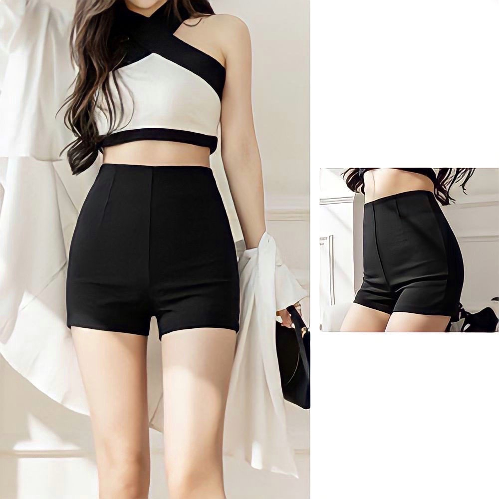 Quần Sooc Idol Chất Umi Co Dãn Ôm Dáng, Quần Sooc Dance Khoá Kéo Sau