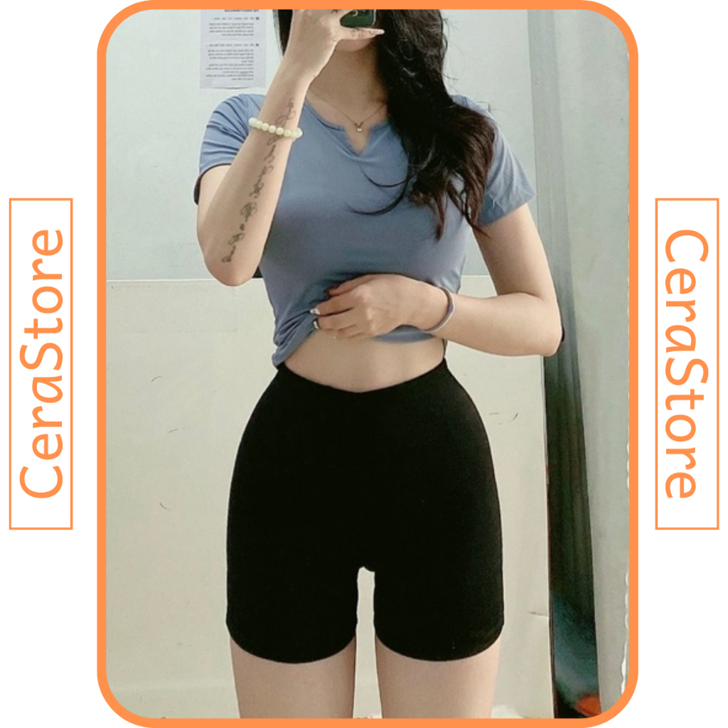 Quần Sooc Idol Chất Umi Co Dãn Ôm Dáng, Quần Sooc Dance Khoá Kéo Sau