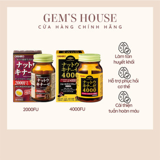 Viên uống chống đột quỵ Orihiro Natto Kinase 2000FU và 4000FU (hàng chính hãng)