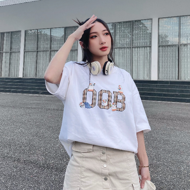 Áo Thun BOO Vải Cotton Dáng Oversize In Graphic Logo OOB ZOOKIZ