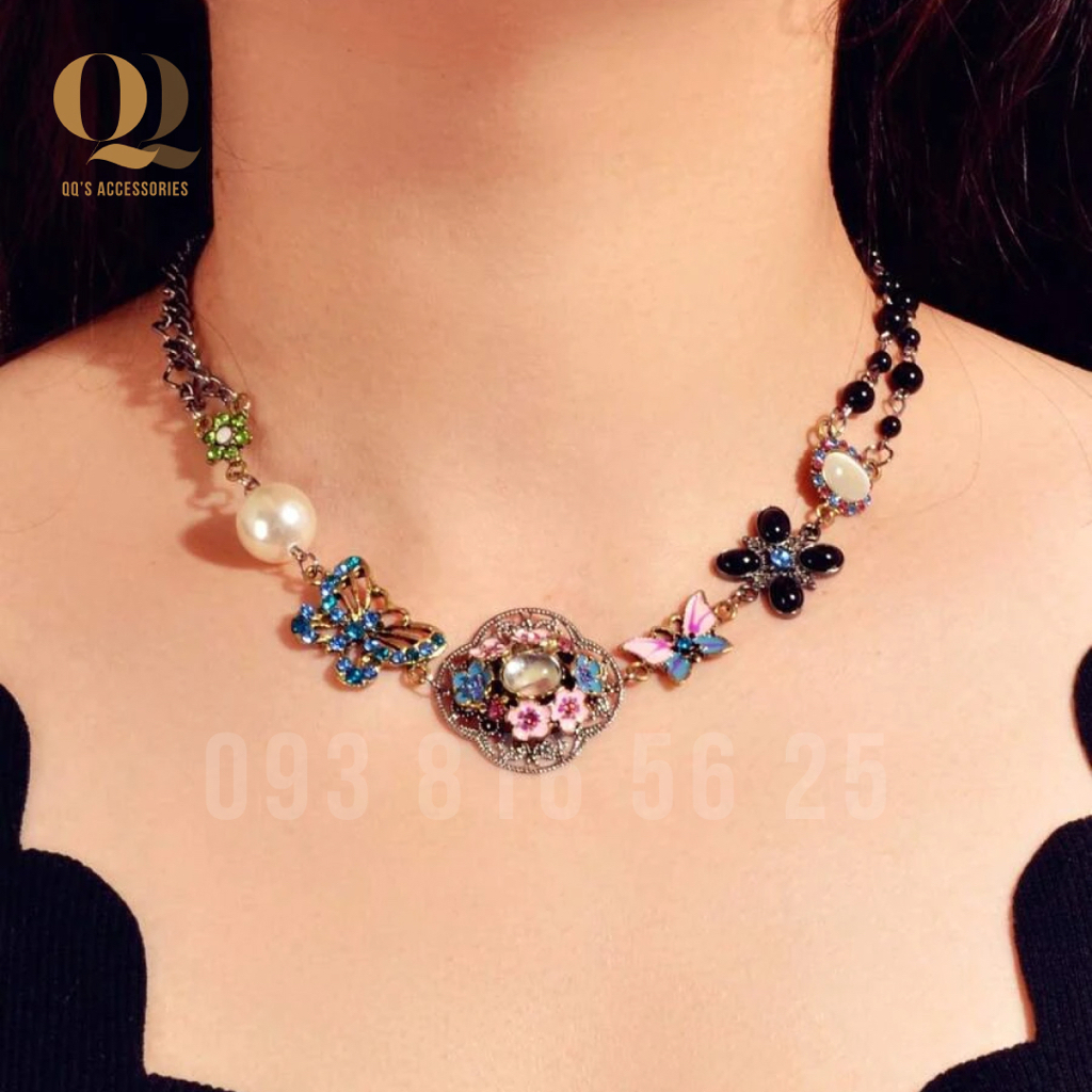 VÒNG CỔ BOHEMIAN - Vòng cổ mix charm hình bướm phong cách Boho