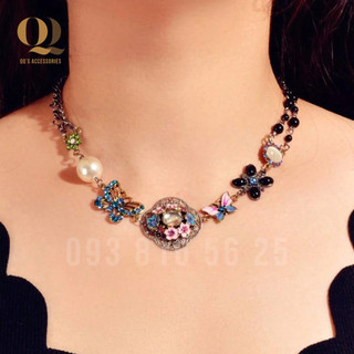 Vòng cổ bohemian - vòng cổ mix charm hình bướm phong cách boho