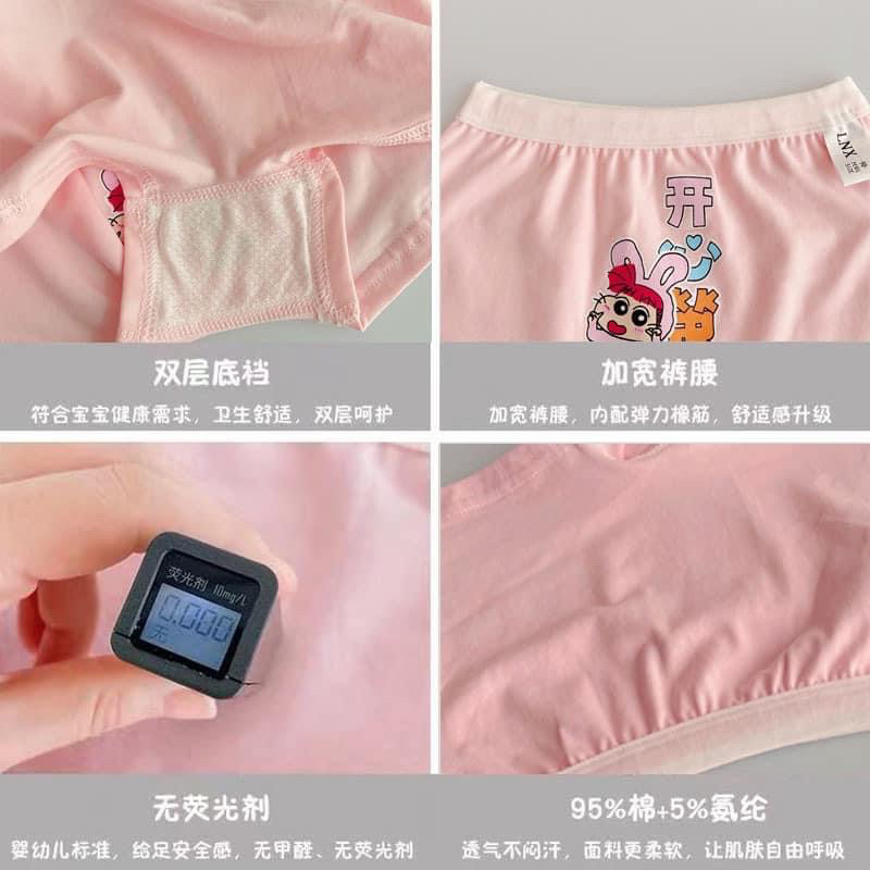 Set 3 bộ ba lỗ + quần chip cho bé gái cotton siêu xinh