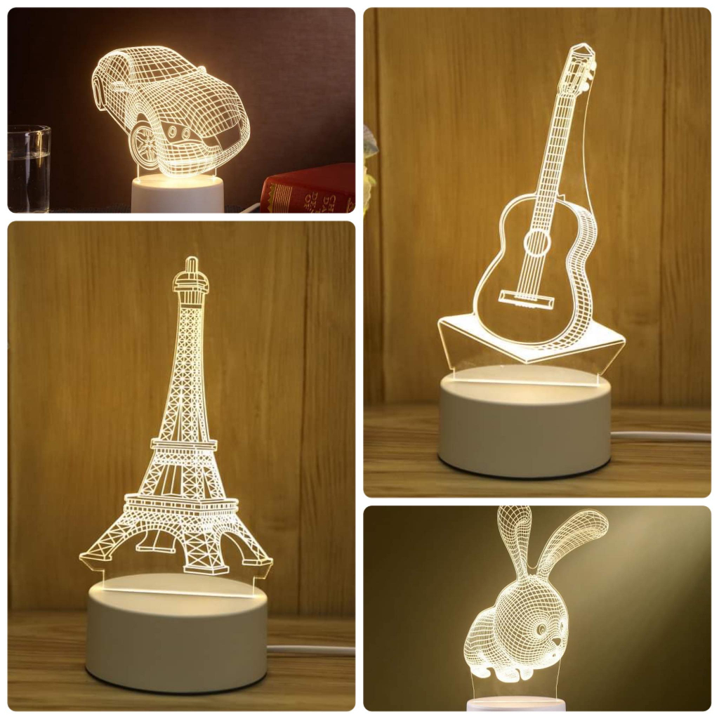 Đèn ngủ 3D để bàn, thích hợp làm đèn ngủ, đèn decor, quà tặng sinh nhật | BigBuy360 - bigbuy360.vn