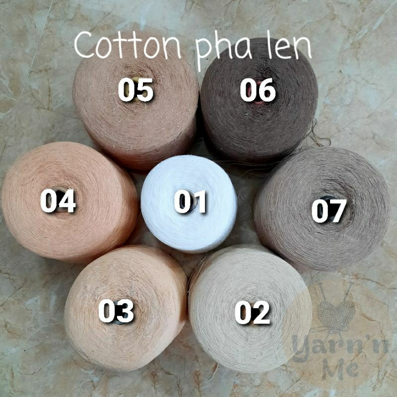 Thanh lý cotton pha len , sợi se, cuộn 100gr nhiều màu
