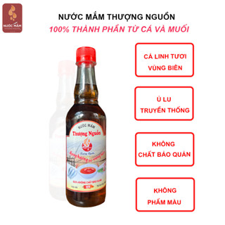 Nước mắm cá linh 54 độ đạm Thượng Nguồn 500ml, không chất điều vị, không chất bảo quản, không đường