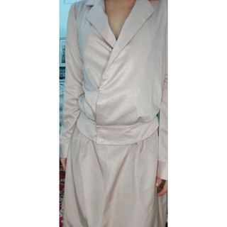 Thanh lý set đầm phi lụa.dạbg vest