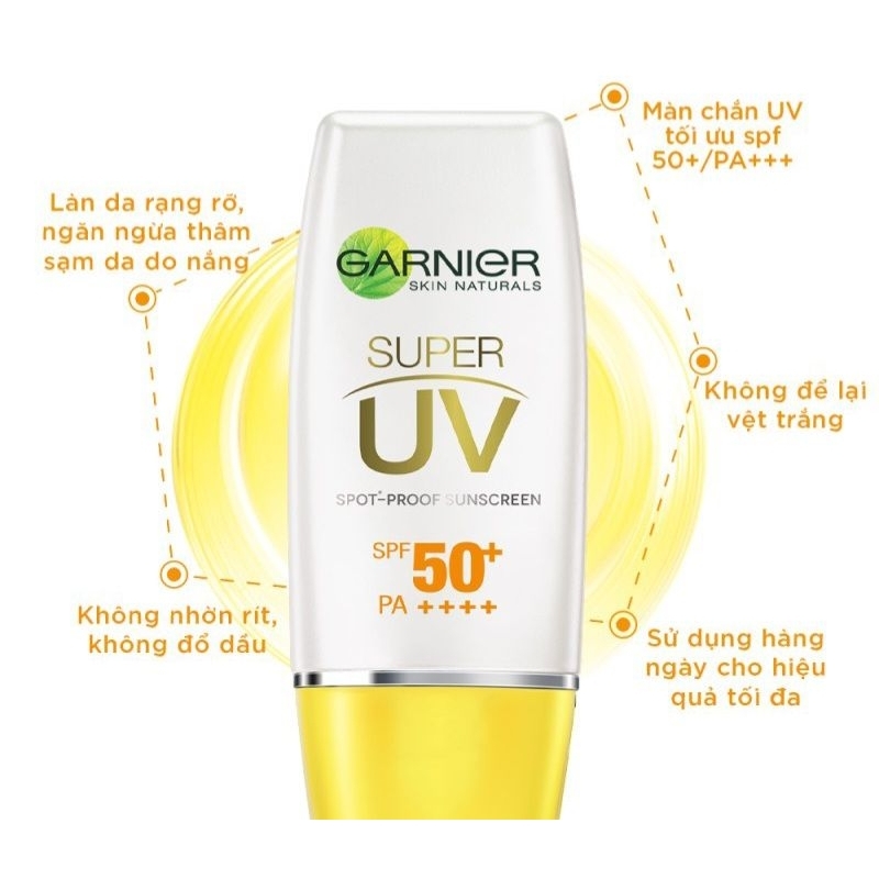 Kem chống nắng sáng da Garnier 30ml