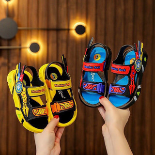 [ From rộng] Sandal bé trai siêu nhân thời trang siêu cute đế mềm chống trơn trượt cho bé