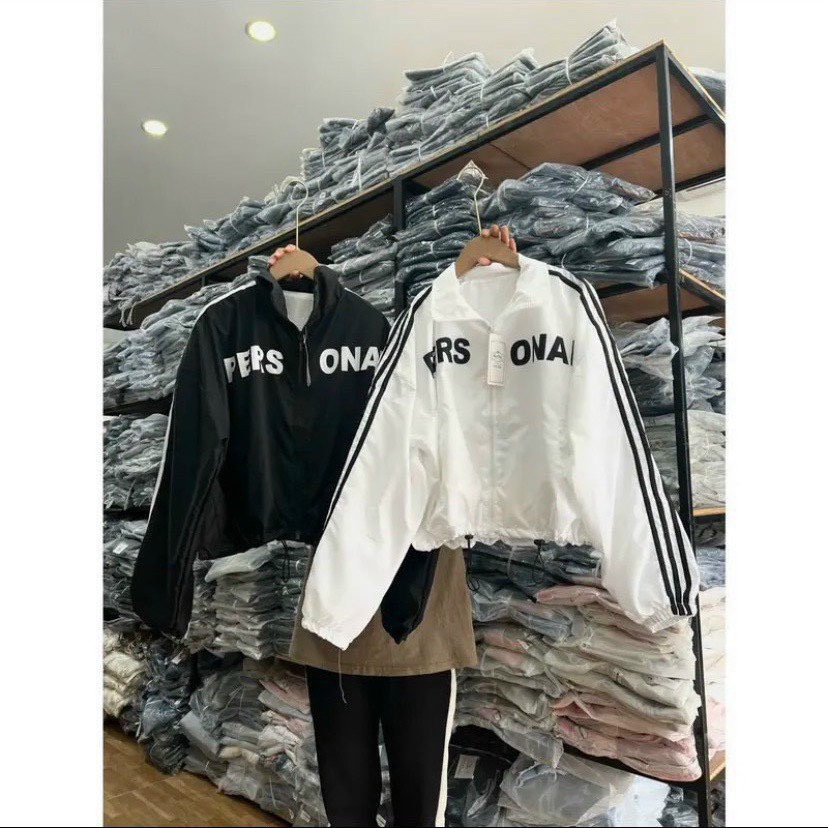 Aó khoát kiểu croptop chạy sọc tay có dây rút lai,Aó dù xịn 2 lớp thời trang đi nắng cho nữ