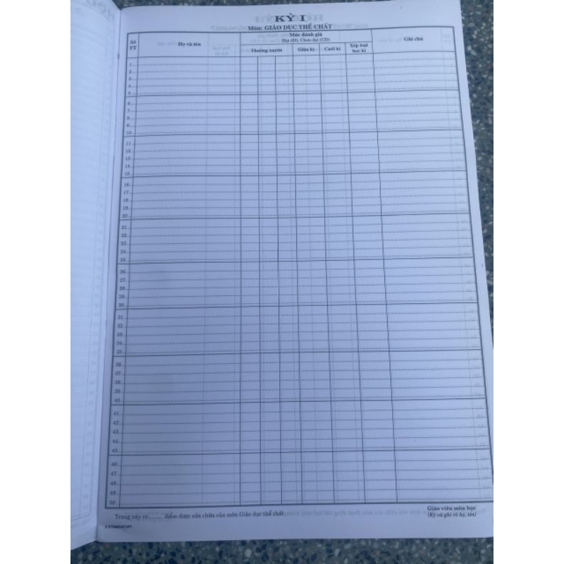 Sổ Theo Dõi Và Đánh Giá Học Sinh Cấp Trung Học Phổ Thông