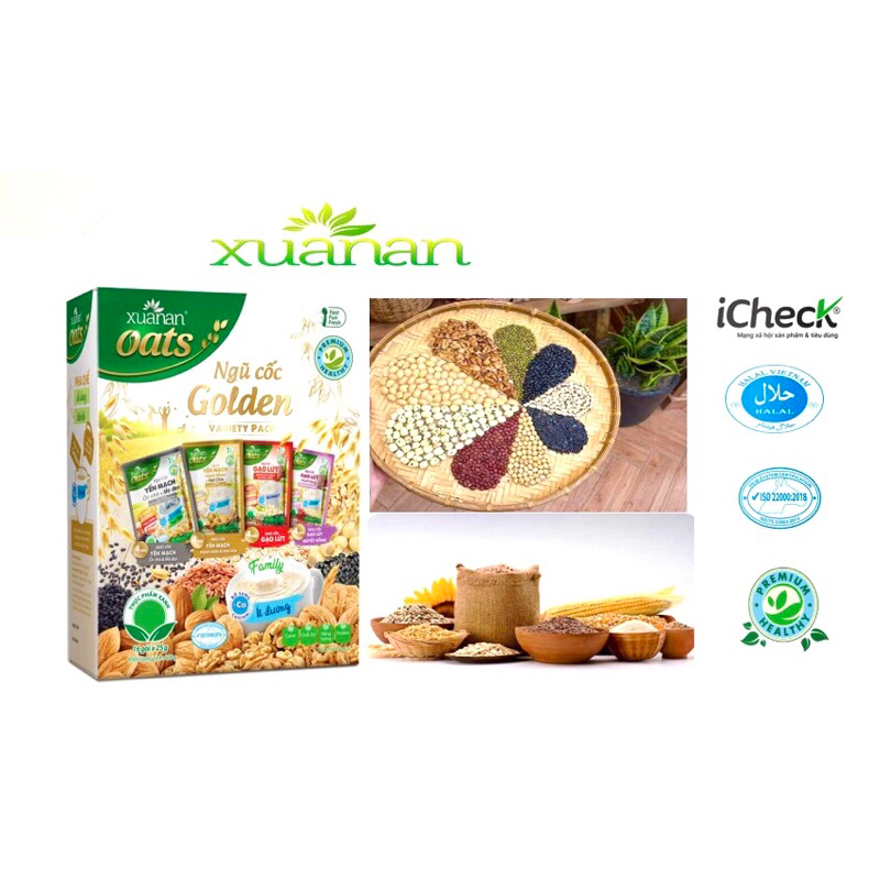 Ngũ Cốc Xuân An mix 4 vị 400g