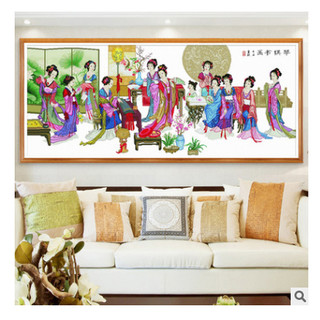 tranh thêu chữ thập 12 nàng tiên kt 240x106cm