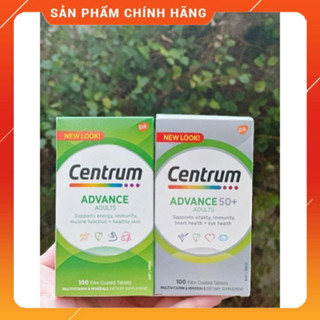 Vitamin tổng hợp cho người trưởng thành và trên 50 tuổi - Centrum Advance , Centrum Advance 50+