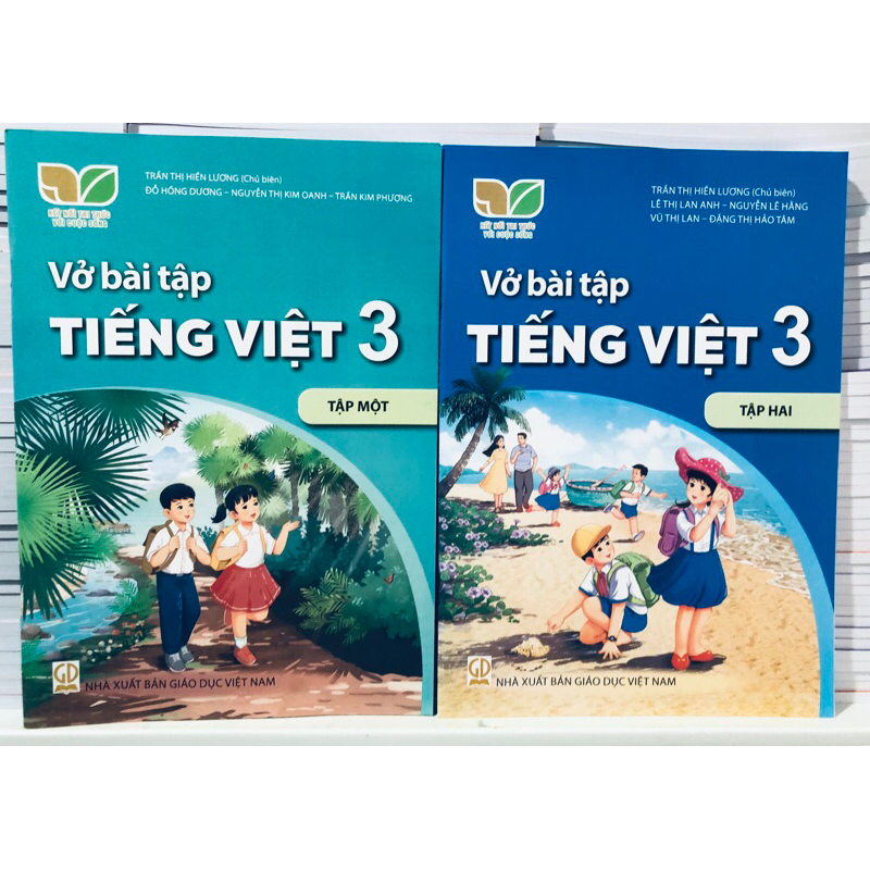 vở bài tập tiếng việt lớp 3 tập 1 + tập 2 + bút chì 2b (thuộc bộ kết nối trí thức l)