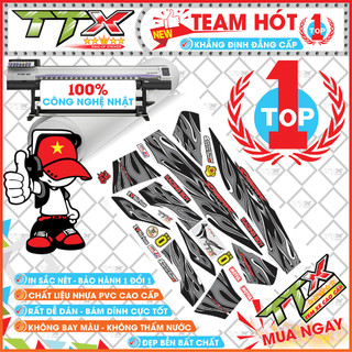 Tem Sirius Lửa Full Đen Xám Trắng - Mã Team (s065-00)