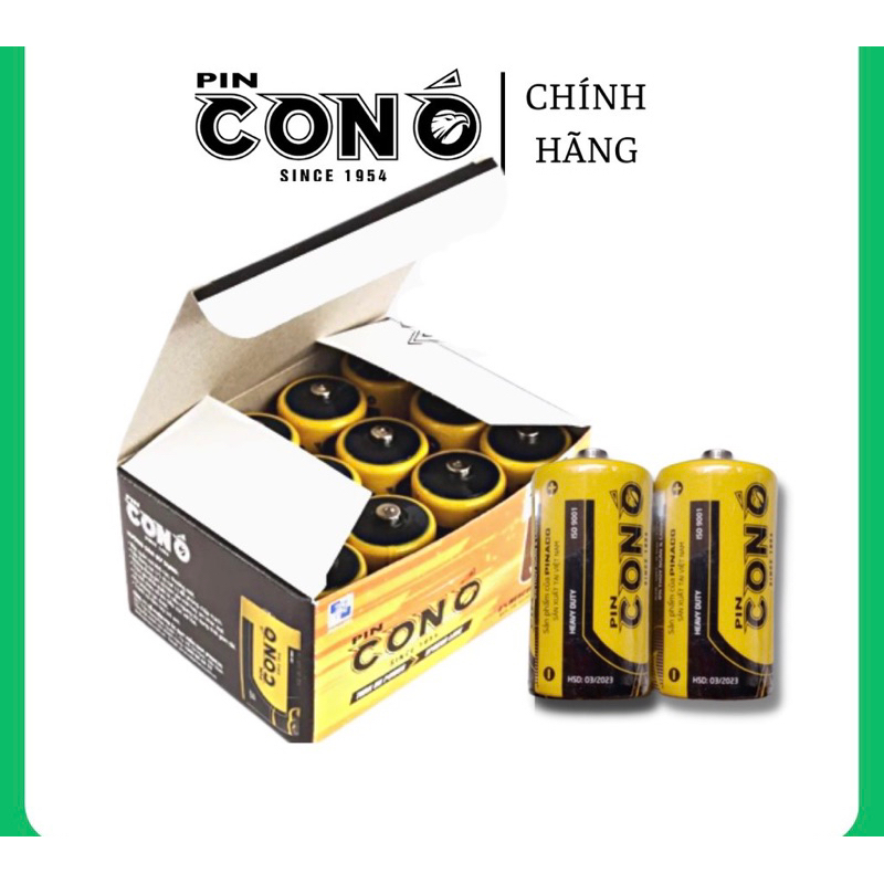 ( Hộp 12 viên ) Pin đại ( size D ) Con Ó - Hàng Chính Hãng