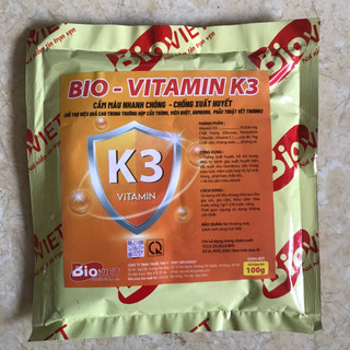 Thuoc thú y vitamin k cầm mau nhanh chóng, chống xuất huyết hỗ trợ trong chưa cầu trùng, viem ruột, phau thuât