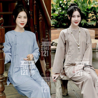 Đồ Lam Đi Chùa - Quần Áo Đi Lễ Chùa Bộ Vạt Hò Cao Cấp Vải Dày Dặn Mềm Mịn , Thoáng Mát