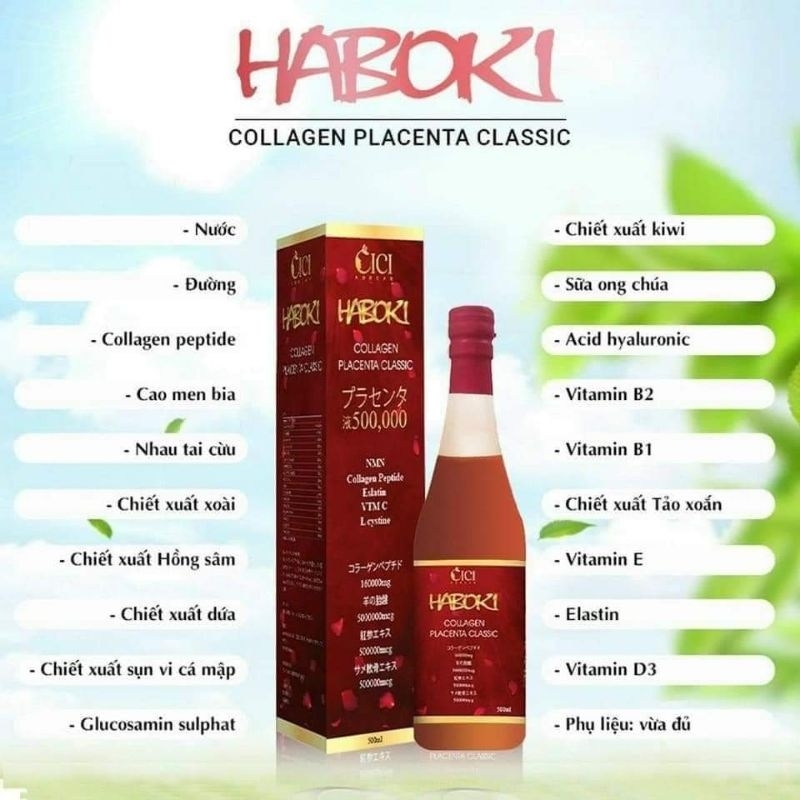 Collagen HABOKI 160.000mg căng bóng da chỉ sau 1 tháng