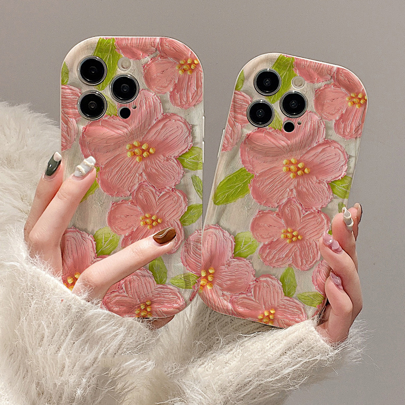 Ốp lưng iphone TPU Dẻo Dày hình vẽ hoa hồng to cho iphone 6s/6splus/7/7plus/8/8plus/x/11/12/13/14/max/prm sk44