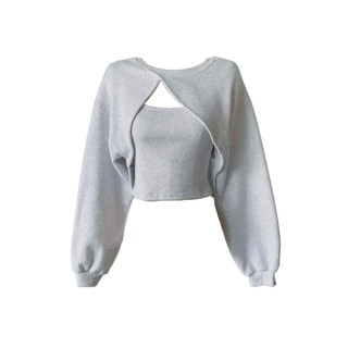 AB HOUSE - Áo Croptop FWANG vạt chéo thời trang nữ
