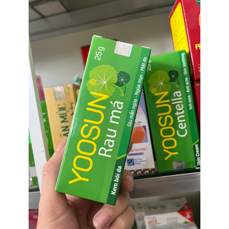 Kem bôi da YOOOSUN Rau Má - dịu mẩn ngứa, ngừa mụn, mát da 25g/tuýp