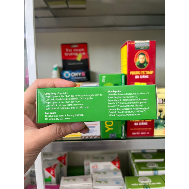 Kem bôi da YOOOSUN Rau Má - dịu mẩn ngứa, ngừa mụn, mát da 25g/tuýp