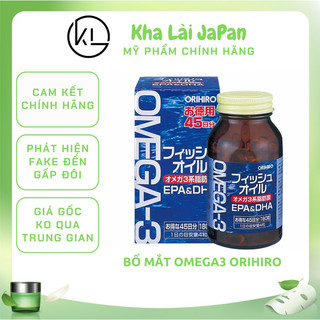 Dầu cá omega 3 orihiro bổ mắt bổ não nhật bản - hộp 180 viên