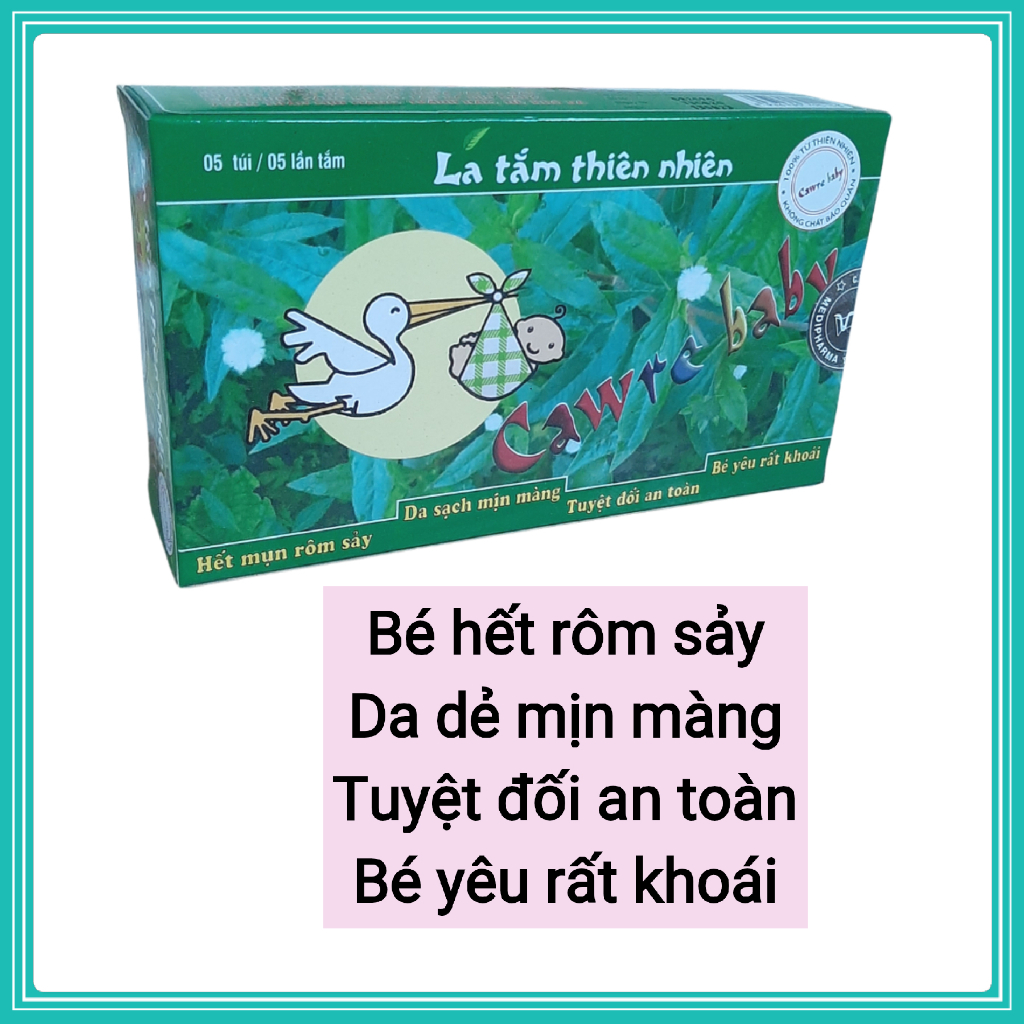 Lá Tắm Thiên Nhiên Cawre Baby Hết Rôm Sảy, Hết Ngứa