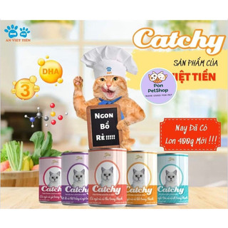 Pate Catchy lon 400gr dành cho mèo mọi lứa tuổi