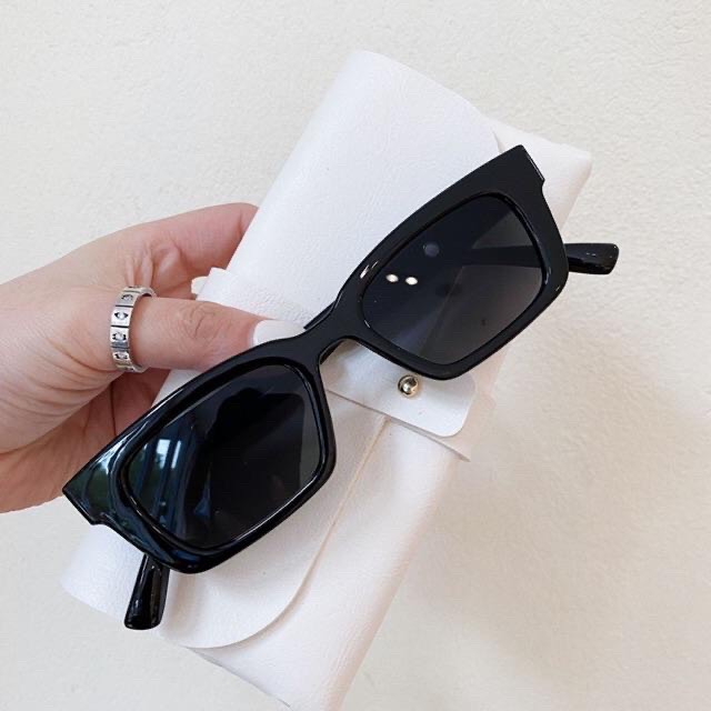 Kính râm mát Jennie Hàn Quốc mắt kính không độ chống UV400 và tia bức xạ thời trang cháy phố đẹp giá rẻ HANASO 203