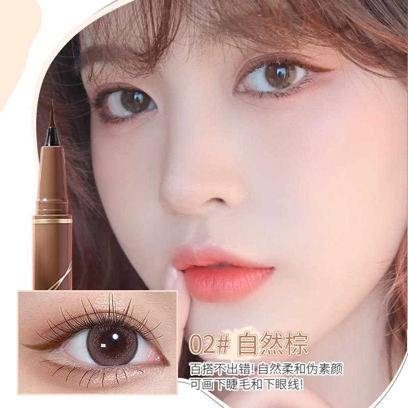 Bút Kẻ Mắt MINSHZEE Đầu Siêu Mảnh 0.05mm Mềm Mại Tự Nhiên Không Phai Lâu Trôi