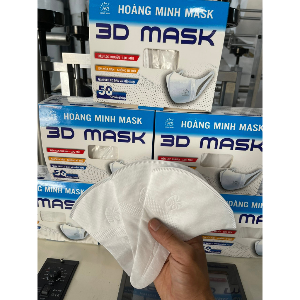 Khẩu Trang 3D MASK Hoàng Minh (combo 2500 chiếc) 50 hộp